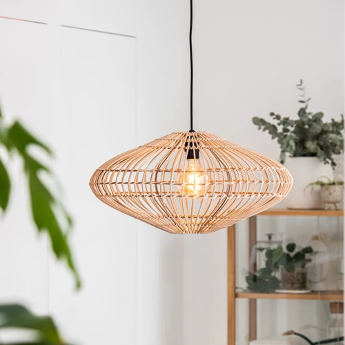 Lucide MAGALI - Hanglamp - Ø 56 cm - 1xE27 - Naturel - sfeer 1